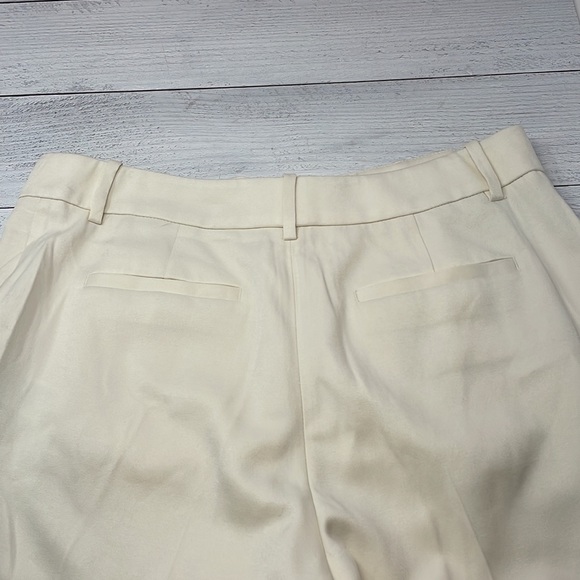 Reiss High Rise Career Trousers in Cream 10 O1 - Picture 7 of 8